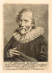 Retrato de Abraham Bloemaert, grabado por Johannes Meyssens